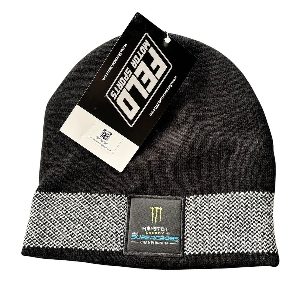 Monster‎ Energy AMA Supercross Championship Beanie Hat Black/Gray One Size